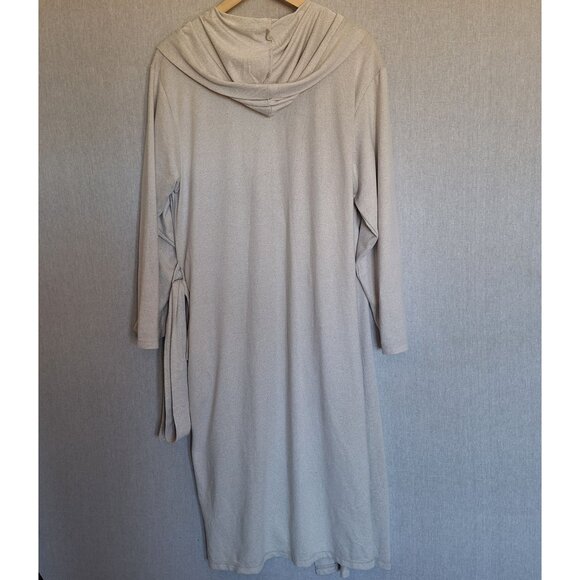 NWT Peaches & Dreams Ultra Soft Stretch Long Hooded Robe Size M/L Cozy Warm Comf - Picture 6 of 8